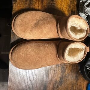 Cozy Tan Kids Boots